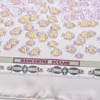 Hermes Scarf Carre 90 Rencontre Oceane Silk — view 5