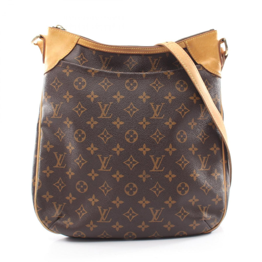 Louis Vuitton Shoulder Bag Odeon MM Canvas Leather