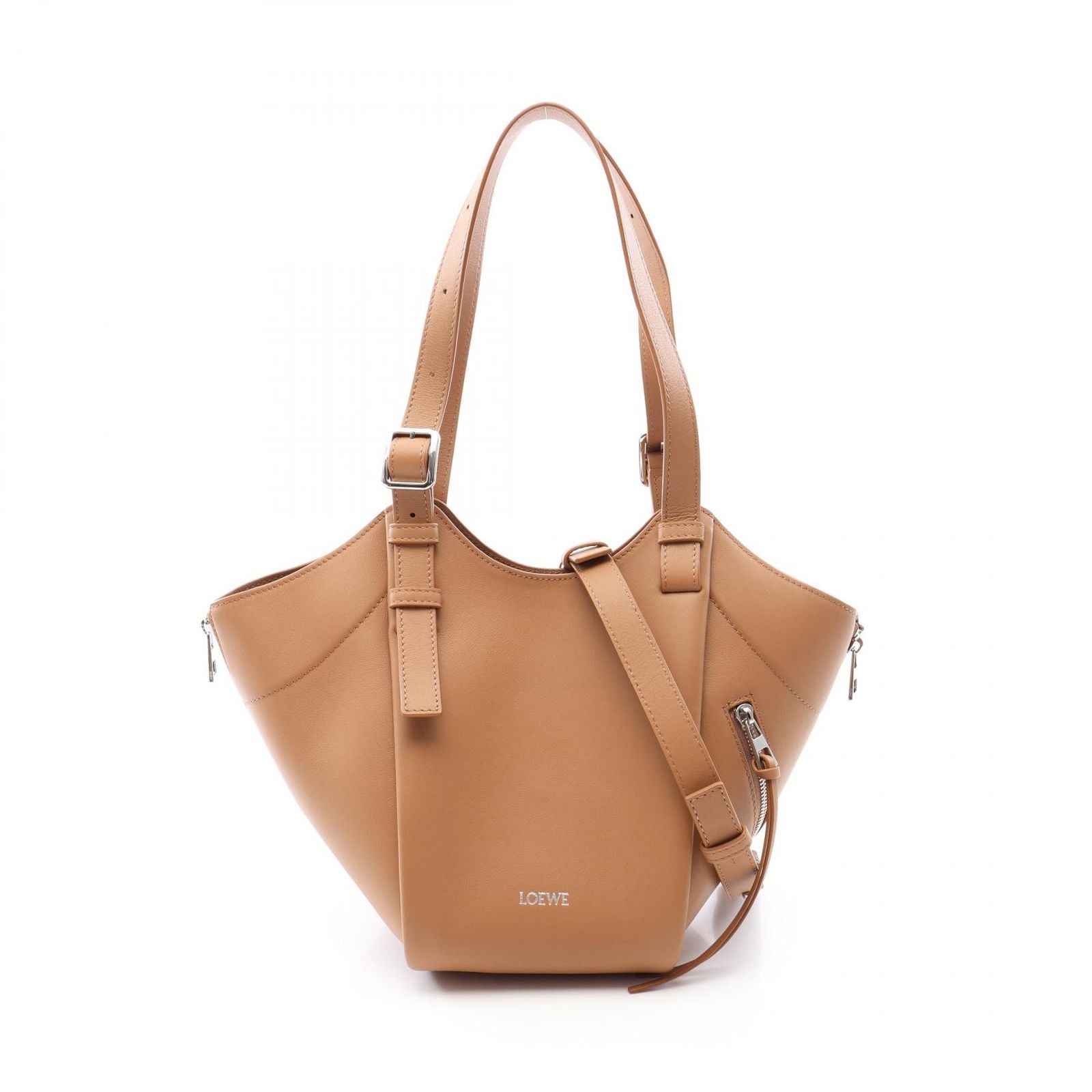Loewe Hammock Flip 2-Way Leather Shoulder