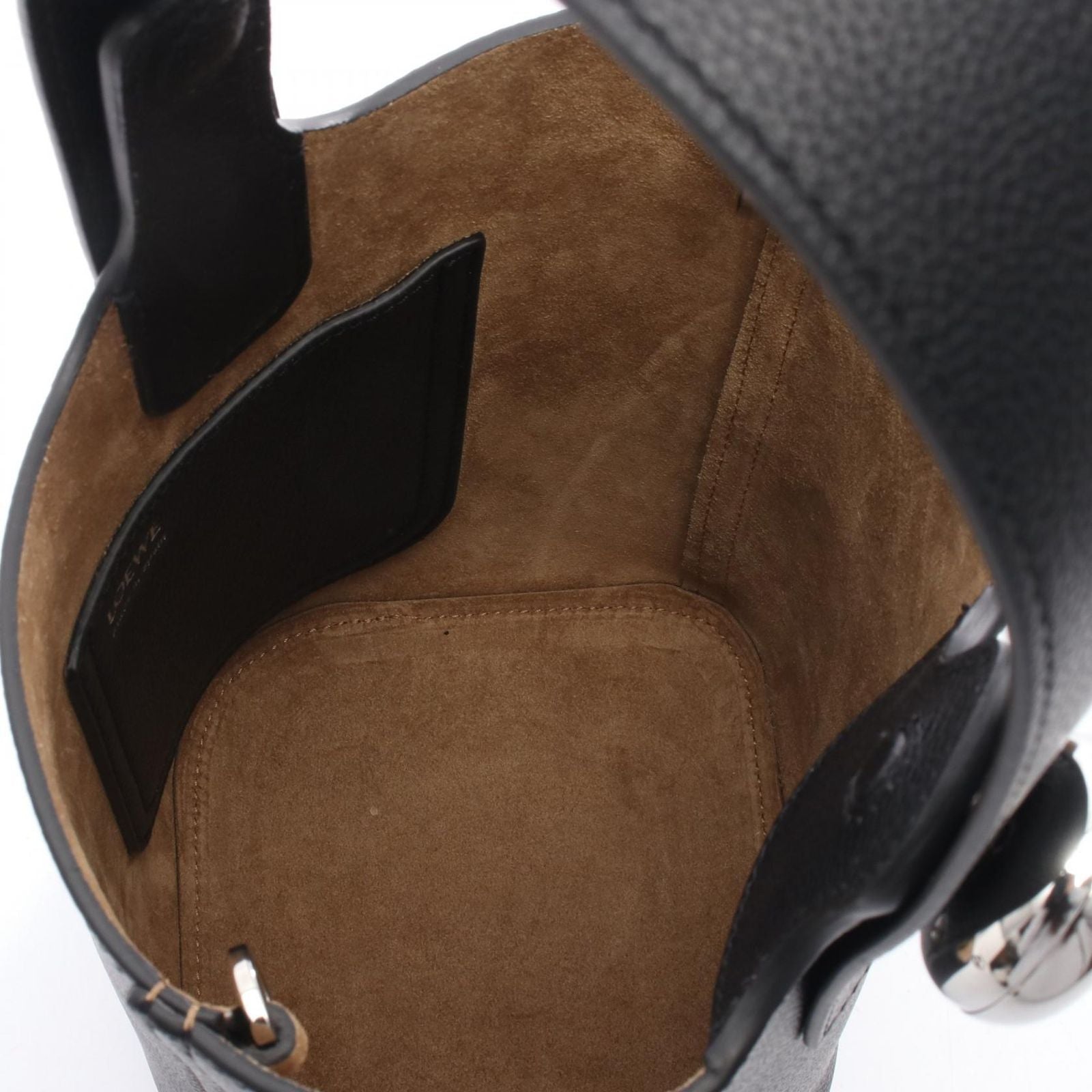 Loewe Pebble Bucket Mini Bag 2-Way Leather — view 3