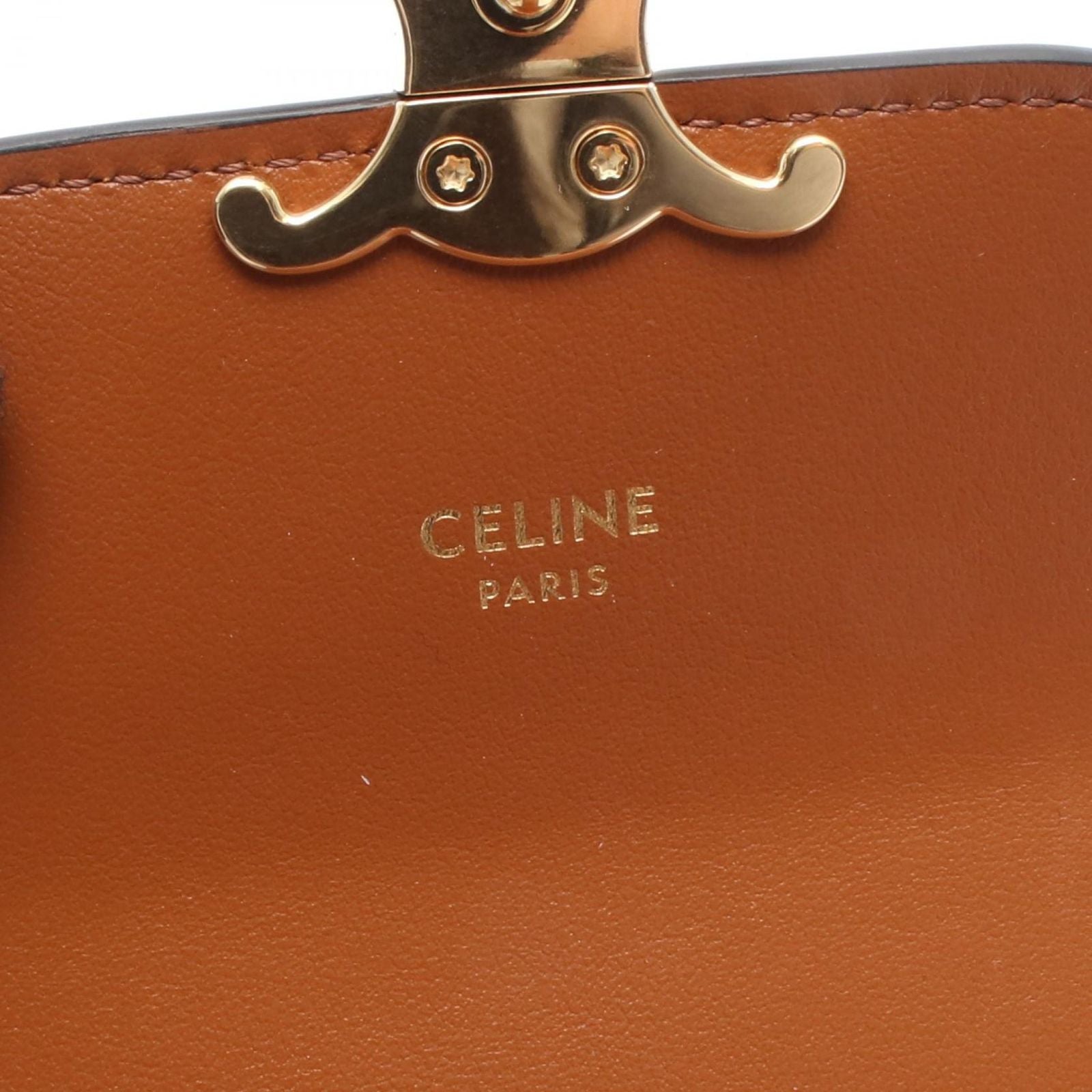 Celine Trifold Wallet Small Flap Triomphe Leather — view 6