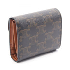 Celine Trifold Wallet Small Flap Triomphe Leather — view 2