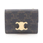Celine Trifold Wallet Triomphe Leather