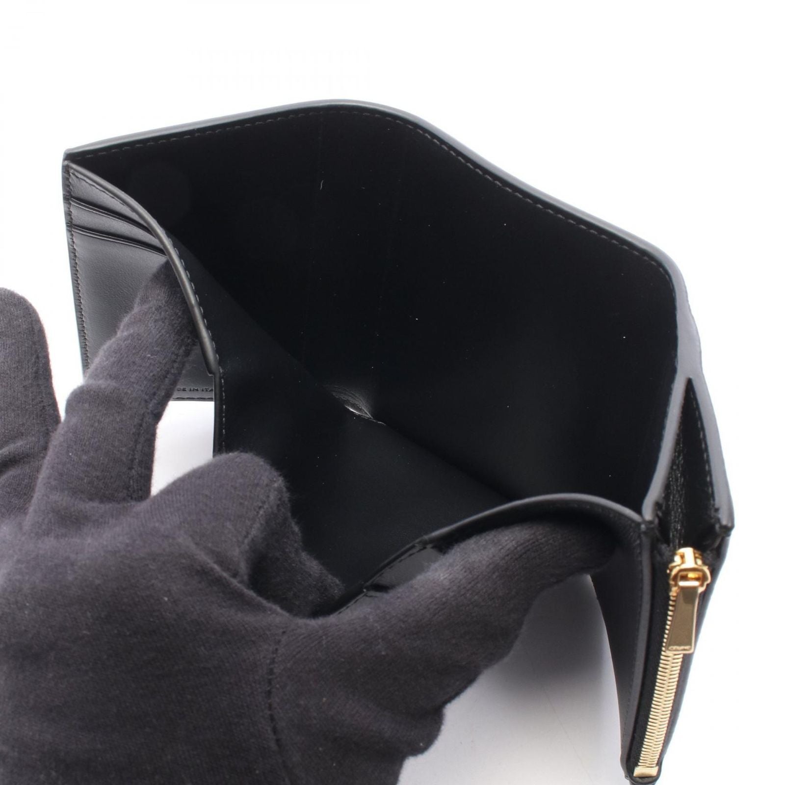 Celine Trifold Wallet Fine Strap Nino Triomphe Leather — view 6