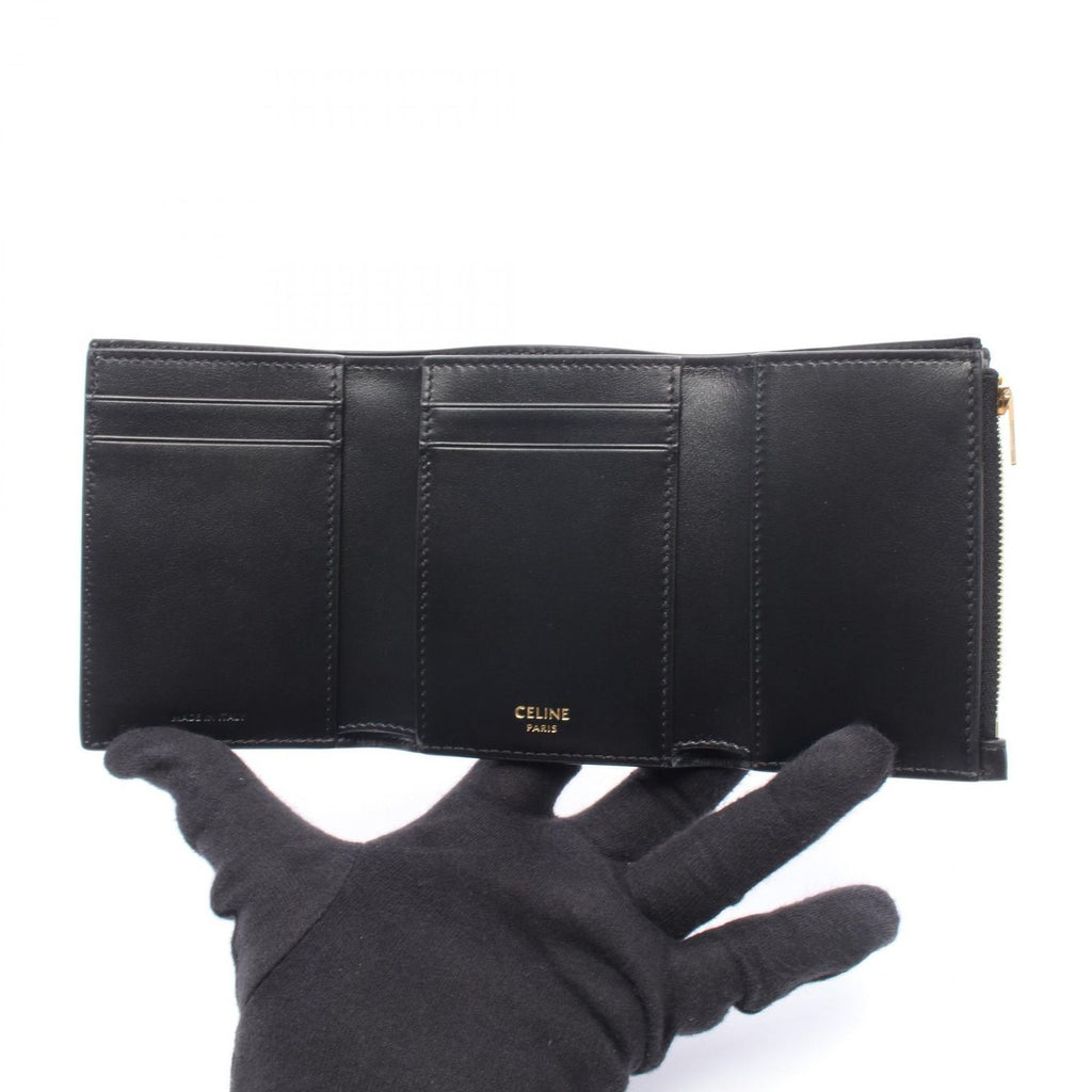Celine Trifold Wallet Fine Strap Nino Triomphe Leather — view 3