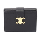 Celine Trifold Wallet Fine Strap Nino Triomphe Leather