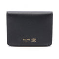 Celine Card Case Triomphe Leather Bifold