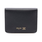 Celine Card Case Triomphe Leather Bifold