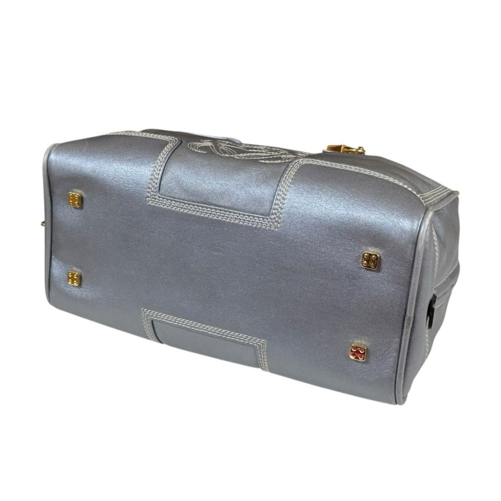 Loewe Amazona 28 Anagram Logo Handbag Leather Gray — view 5