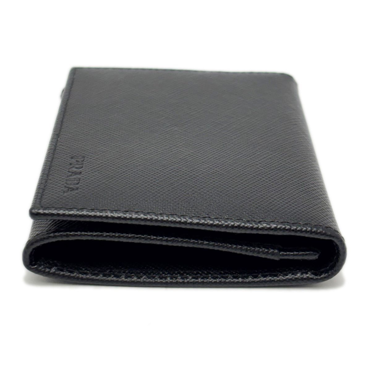 Prada Card Case Saffiano Leather Black — view 6