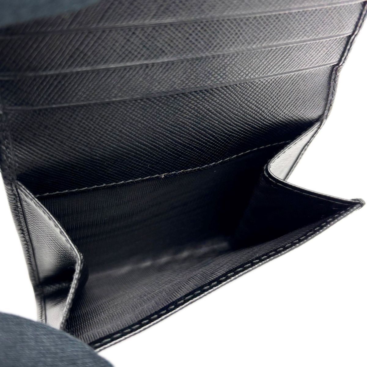 Prada Card Case Saffiano Leather Black — view 9