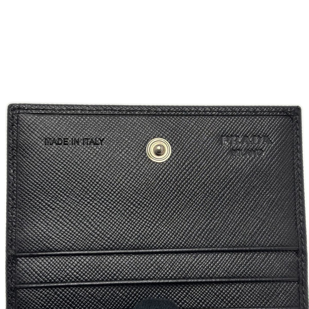 Prada Card Case Saffiano Leather Black — view 8