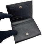 Prada Card Case Saffiano Leather Black — view 7