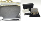 Chanel Shoulder Bag Quilted Caviar Leather Gray — view 9