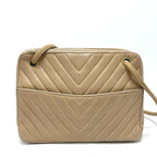 Chanel Handbag Stitch Chez Blanc Lambskin Beige — view 2