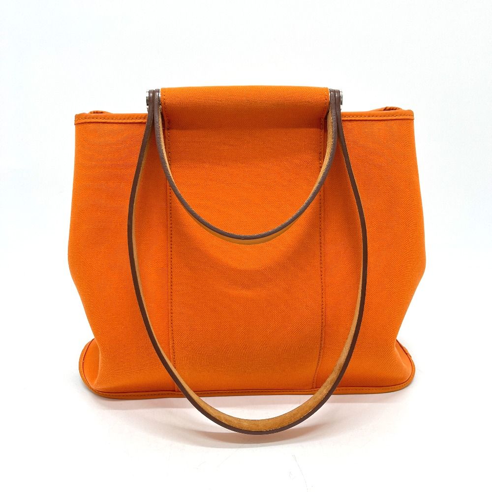 Hermes Tote Kabak PM Toile Ash Orange — view 3