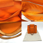 Hermes Tote Kabak PM Toile Ash Orange — view 9