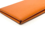 Hermes Card Case Calvi Veau Epsom Orange — view 5