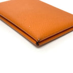 Hermes Card Case Calvi Veau Epsom Orange — view 6