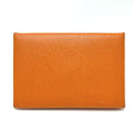 Hermes Card Case Calvi Veau Epsom Orange