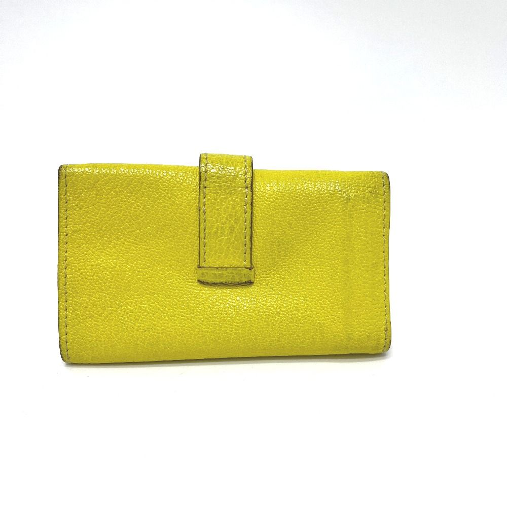 Hermes Key Case Bearn Chevre Coromandel Yellow Key Holder — view 2