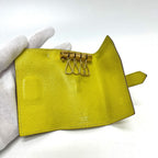 Hermes Key Case Bearn Chevre Coromandel Yellow Key Holder — view 8