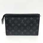 Louis Vuitton Shoulder Bag Gaston Wearable Wallet Monogram Eclipse Canvas Black — view 3