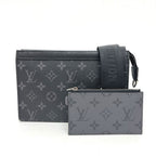 Louis Vuitton Shoulder Bag Gaston Wearable Wallet Monogram Eclipse Canvas Black