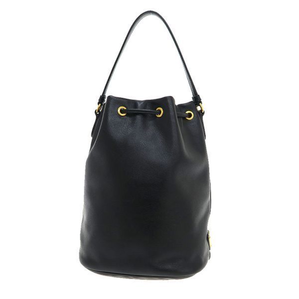 Prada Logo Leather Bucket — view 3