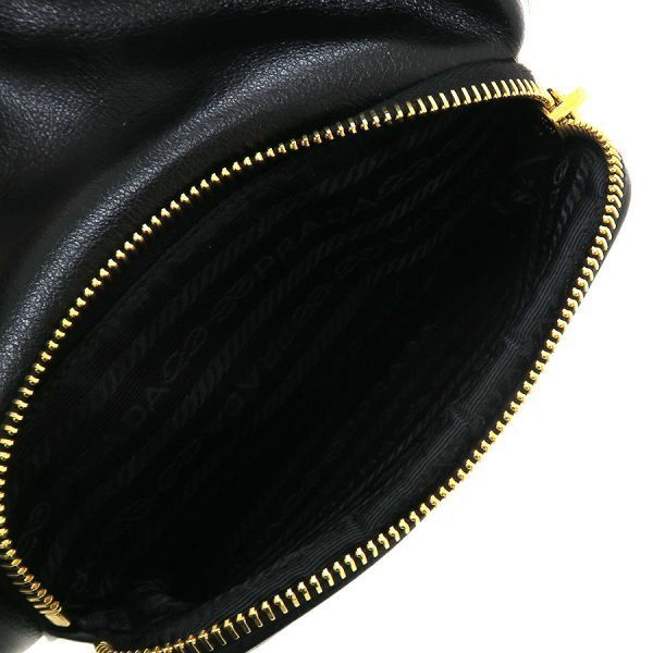 Prada Logo Leather Bucket — view 4