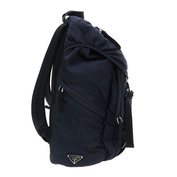 Prada Nylon Backpack Navy — view 7