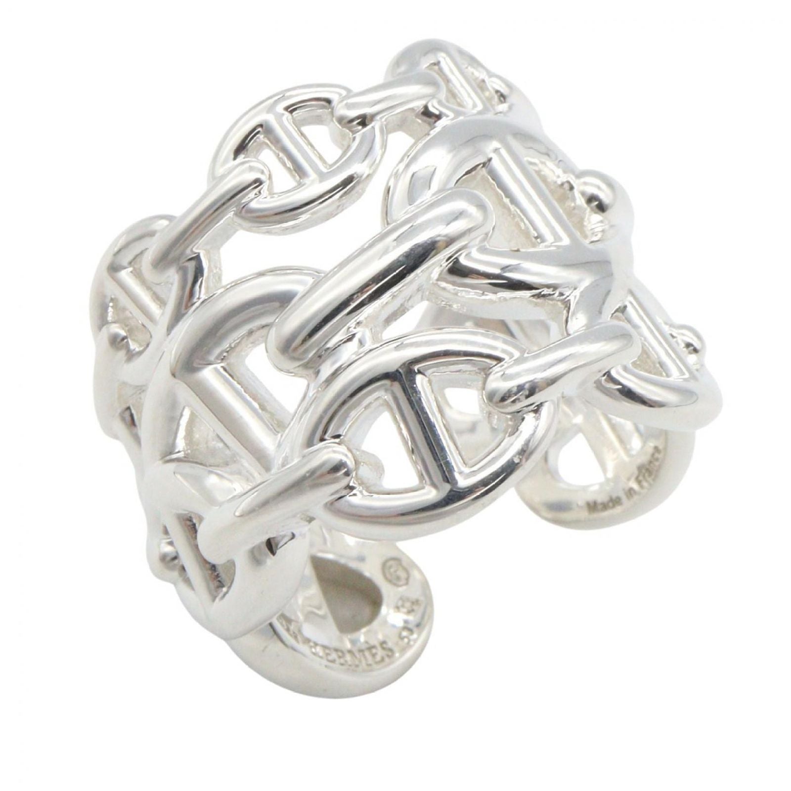 Hermes Ring Chaine D'ancre GM 925 Sterling Silver