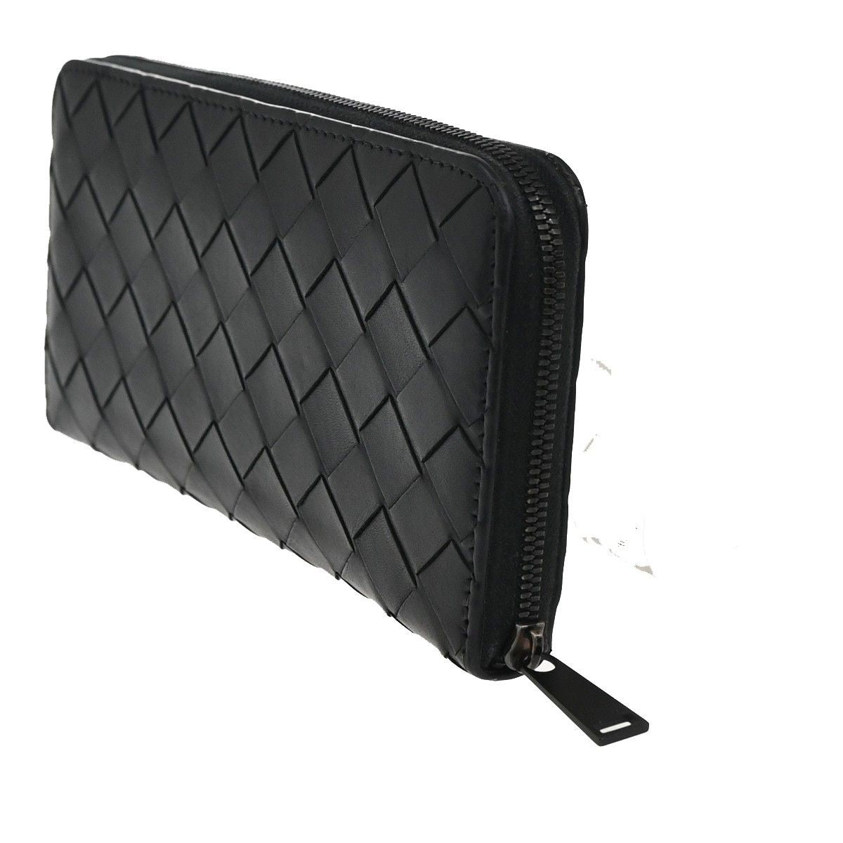 Bottega Veneta Wallet Zip Around Black Leather — view 3