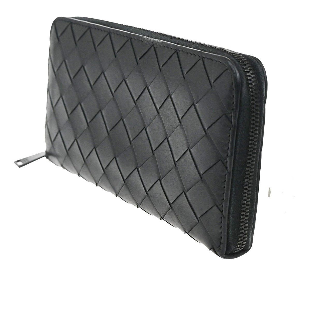 Bottega Veneta Wallet Zip Around Black Leather — view 2