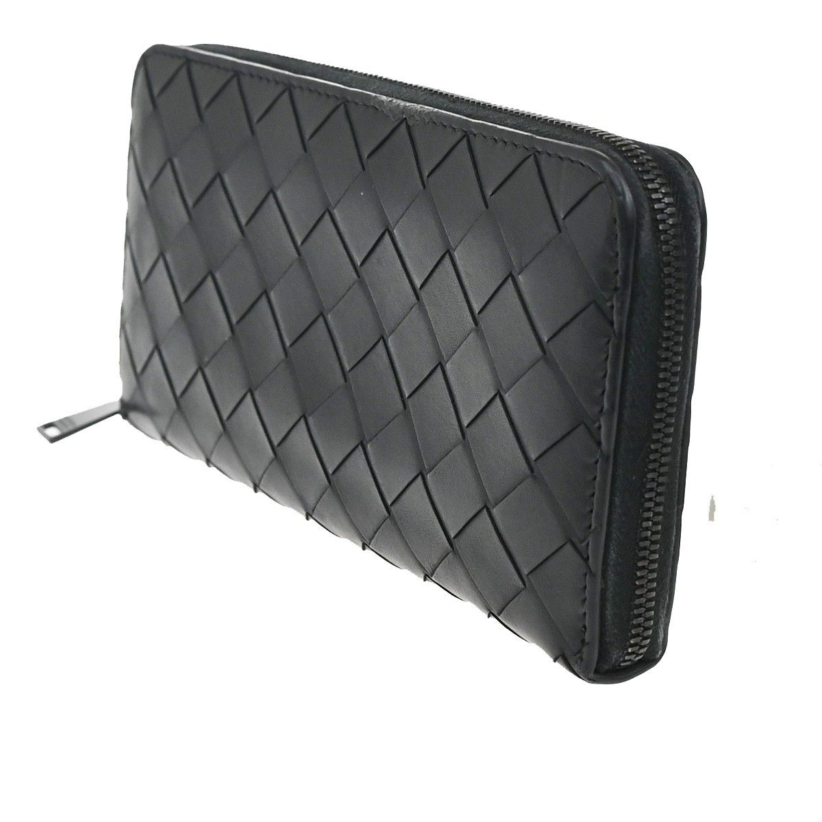 Bottega Veneta Wallet Zip Around Black Leather — view 2