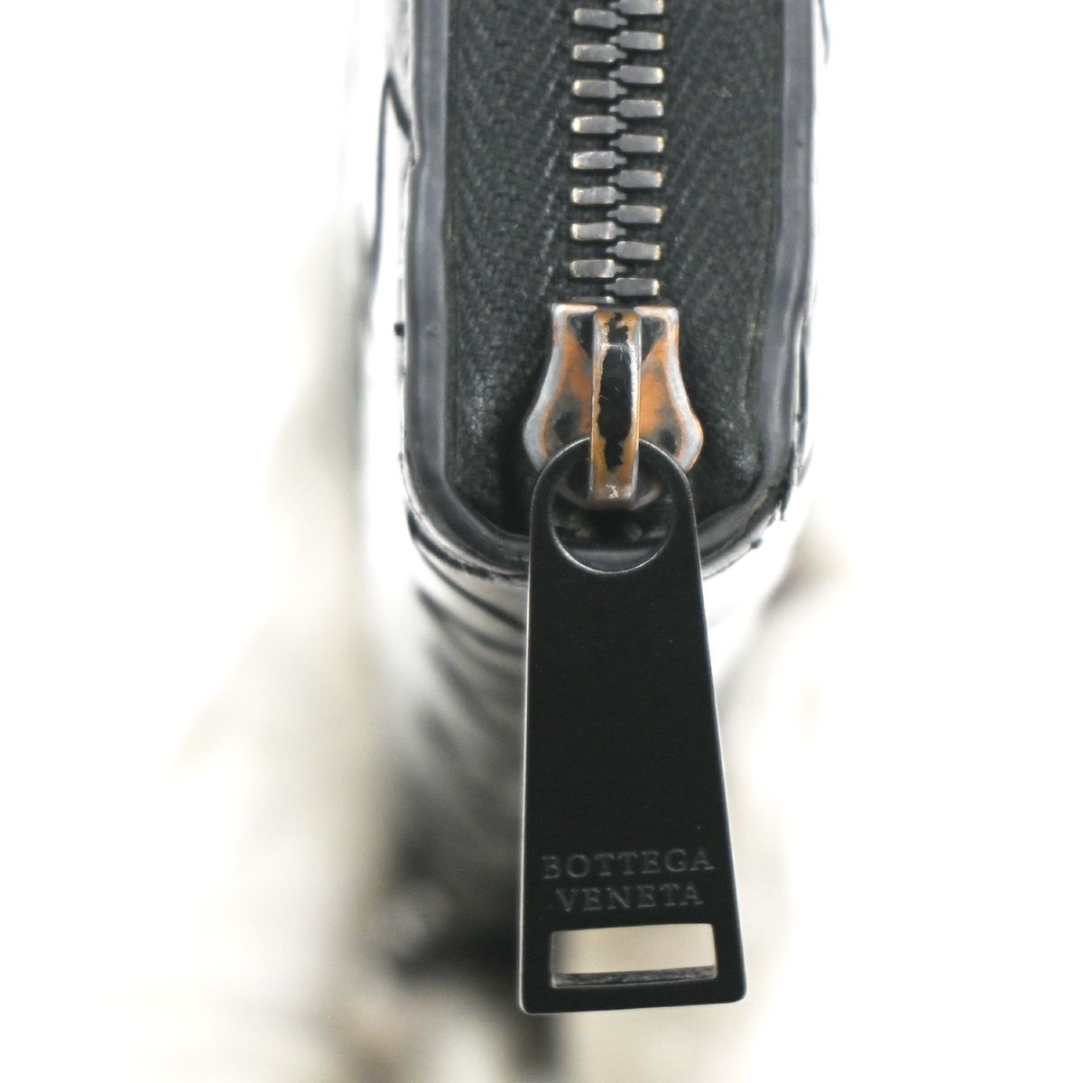 Bottega Veneta Wallet Zip Around Black Leather — view 8
