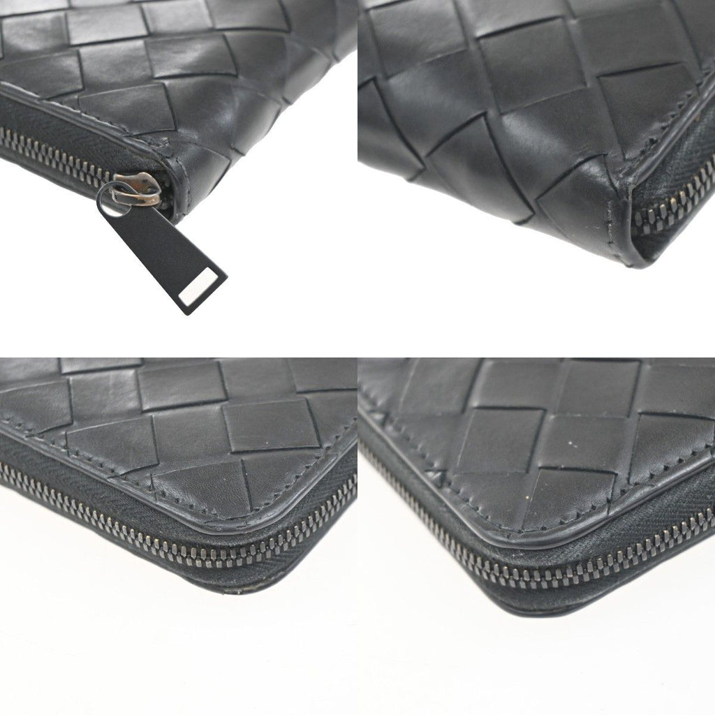 Bottega Veneta Wallet Zip Around Black Leather — view 7