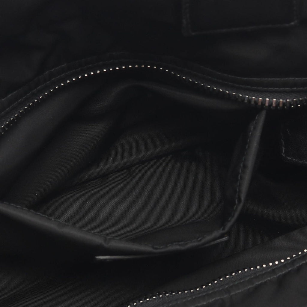 Prada Handbag Black Nylon Leather 2-Way Shoulder — view 9