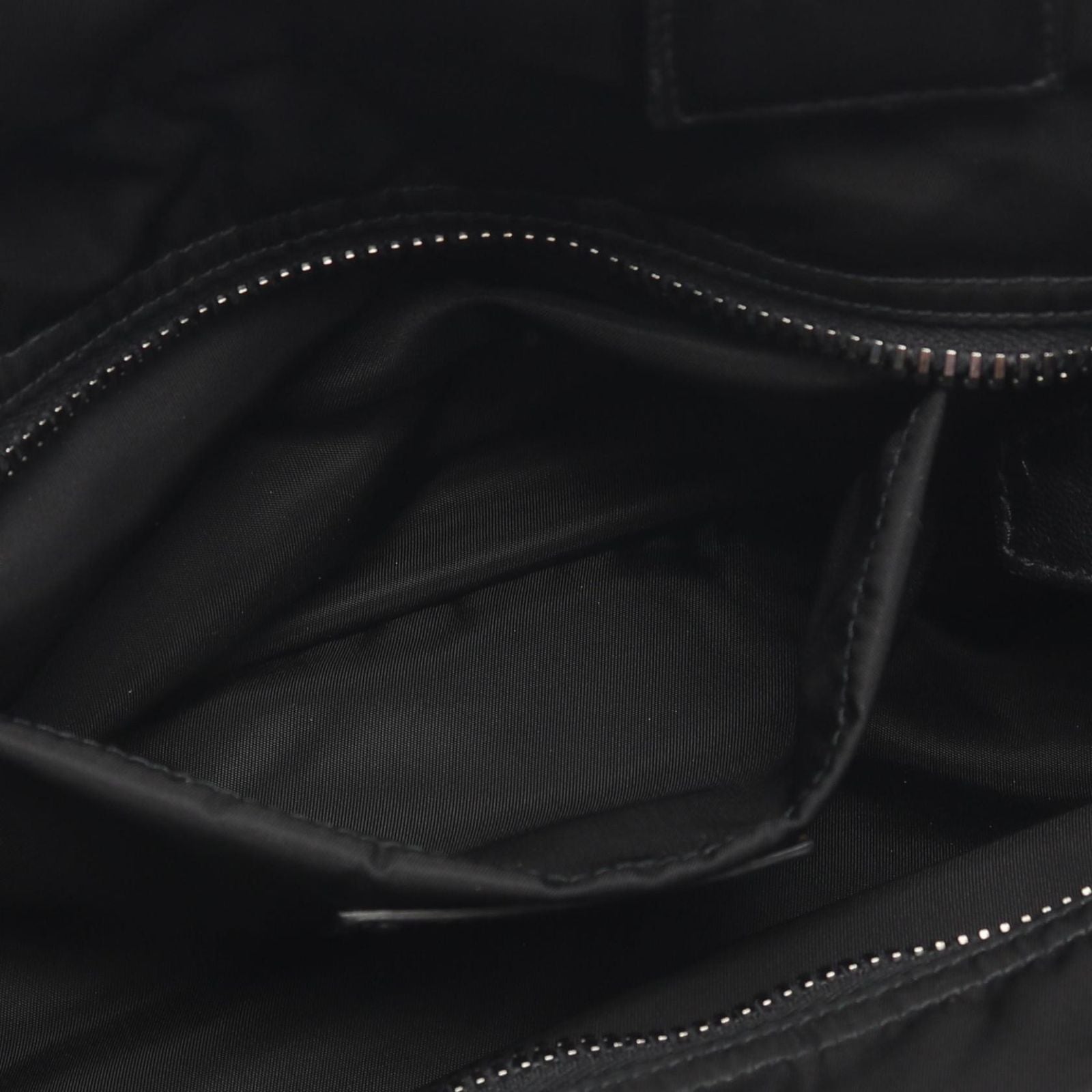 Prada Handbag Black Nylon Leather 2-Way Shoulder — view 9