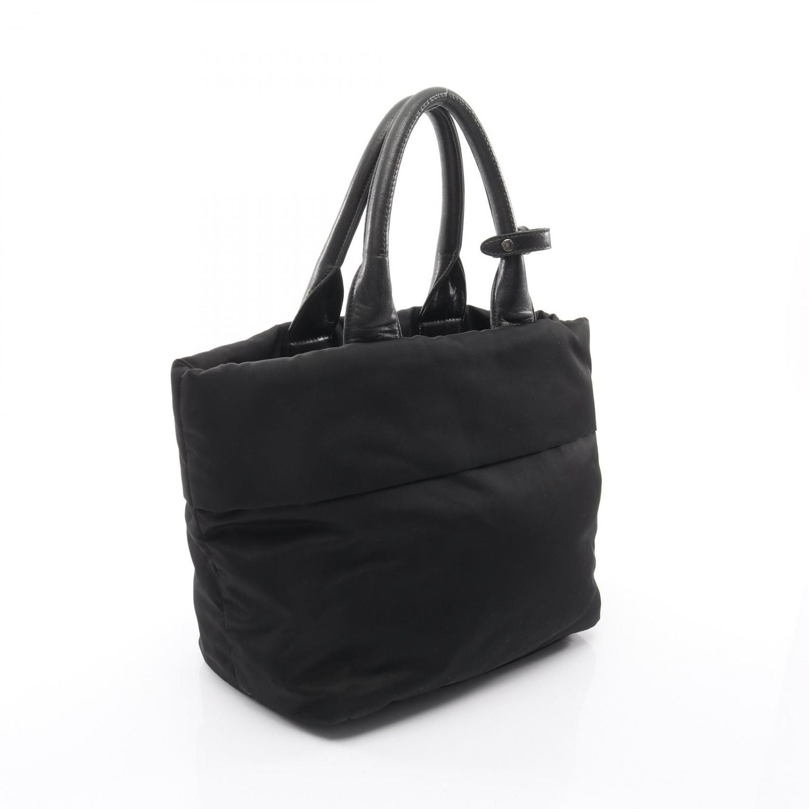Prada Handbag Black Nylon Leather 2-Way Shoulder — view 2