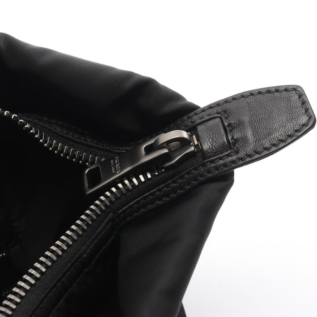 Prada Handbag Black Nylon Leather 2-Way Shoulder — view 8