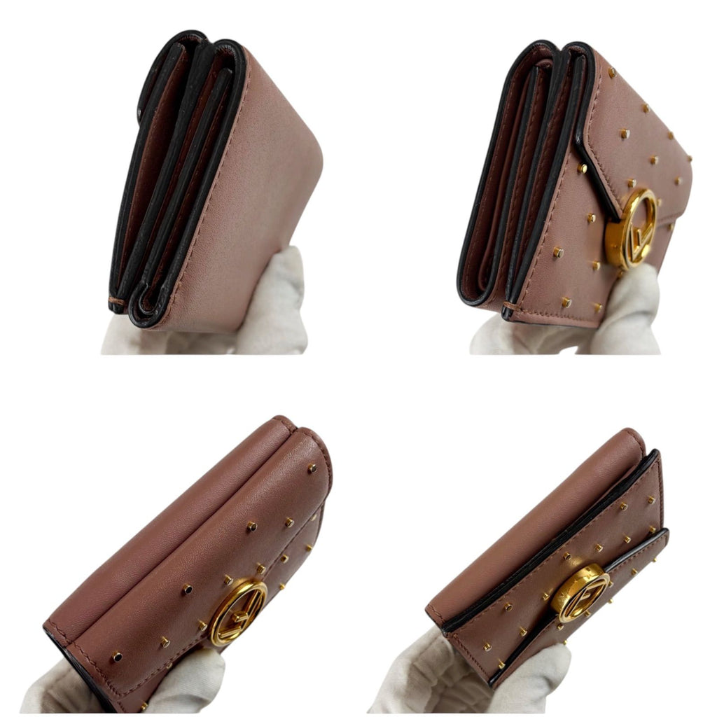 Fendi Studded F's Compact Wallet Micro Trifold — view 5