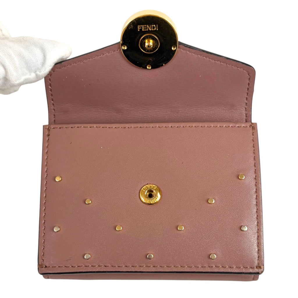 Fendi Studded F's Compact Wallet Micro Trifold — view 4