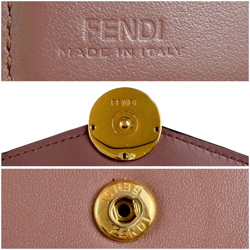 Fendi Studded F's Compact Wallet Micro Trifold — view 8