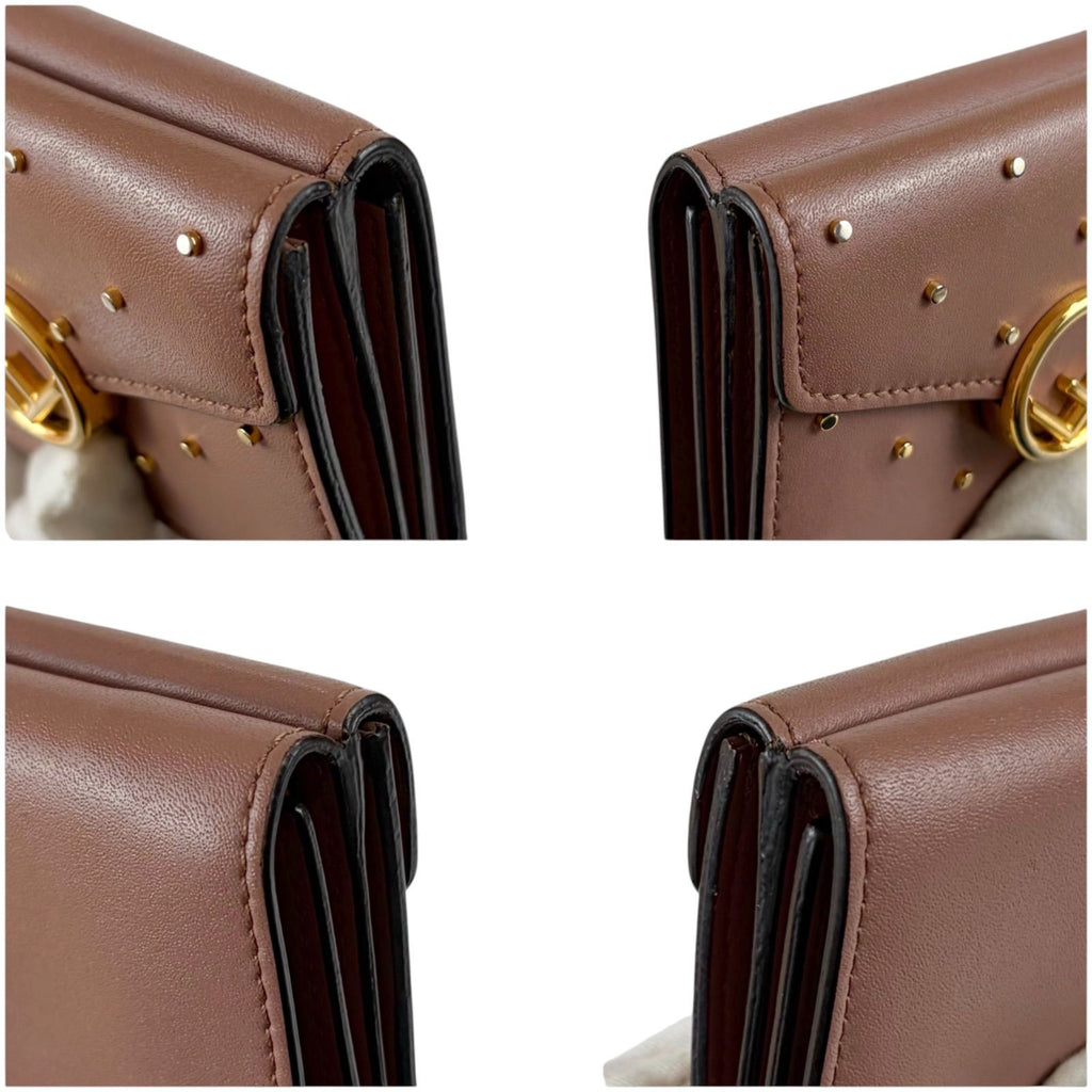 Fendi Studded F's Compact Wallet Micro Trifold — view 6