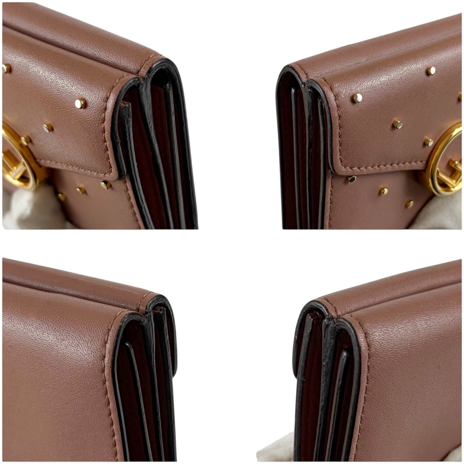 Fendi Studded F's Compact Wallet Micro Trifold — view 6