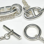 Hermes Necklace Chaine D'ancre Enchainee GM Silver — view 9