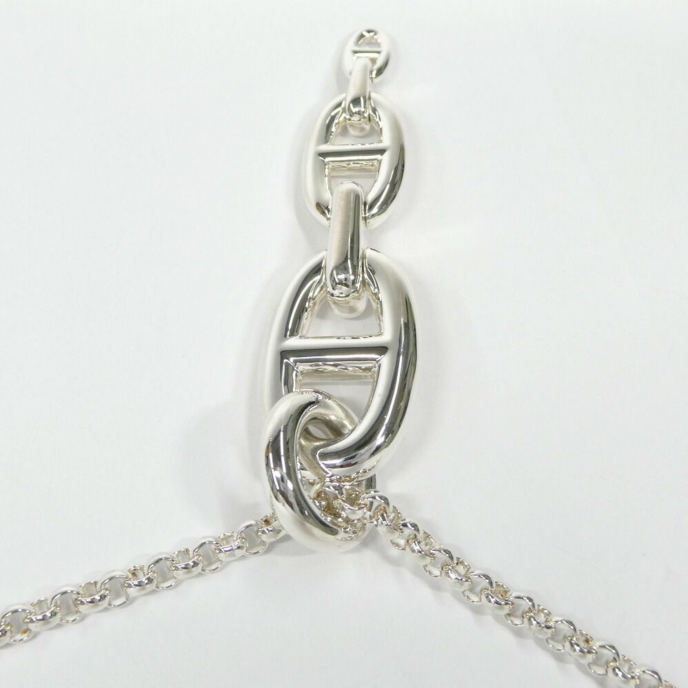 Hermes Necklace Chaine D'ancre Enchainee GM Silver — view 4
