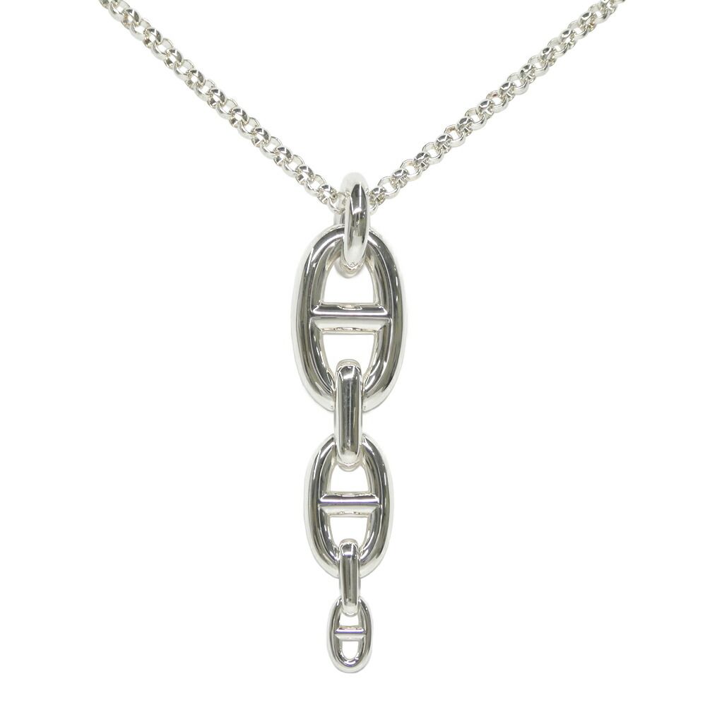 Hermes Necklace Chaine D'ancre Enchainee GM Silver