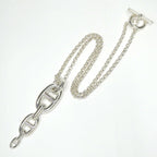 Hermes Necklace Chaine D'ancre Enchainee GM Silver — view 6